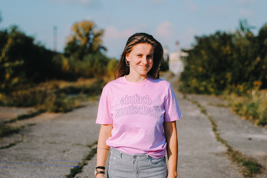 einfach knutschen Outline Shirt schwarz