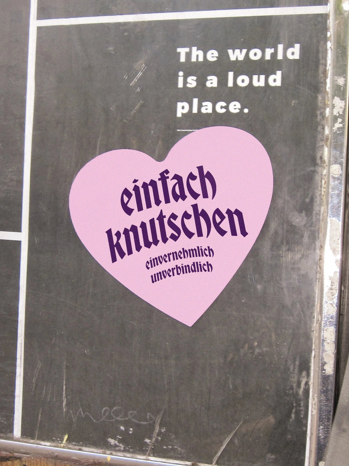 einfach knutschen Sticker auf Fotokabine