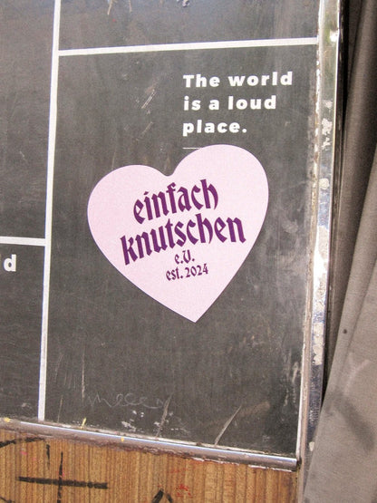 einfach knutschen Sticker auf Fotokabine