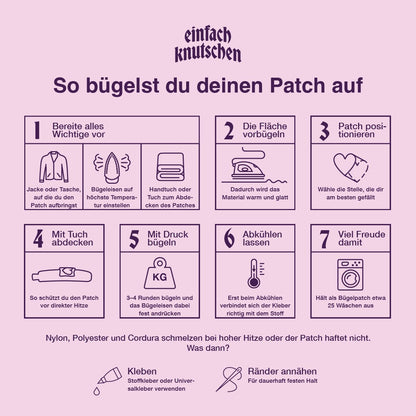 Patch Bügelanleitung
